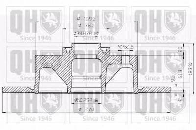 QUINTON HAZELL bdc1029 -  Тормозной диск